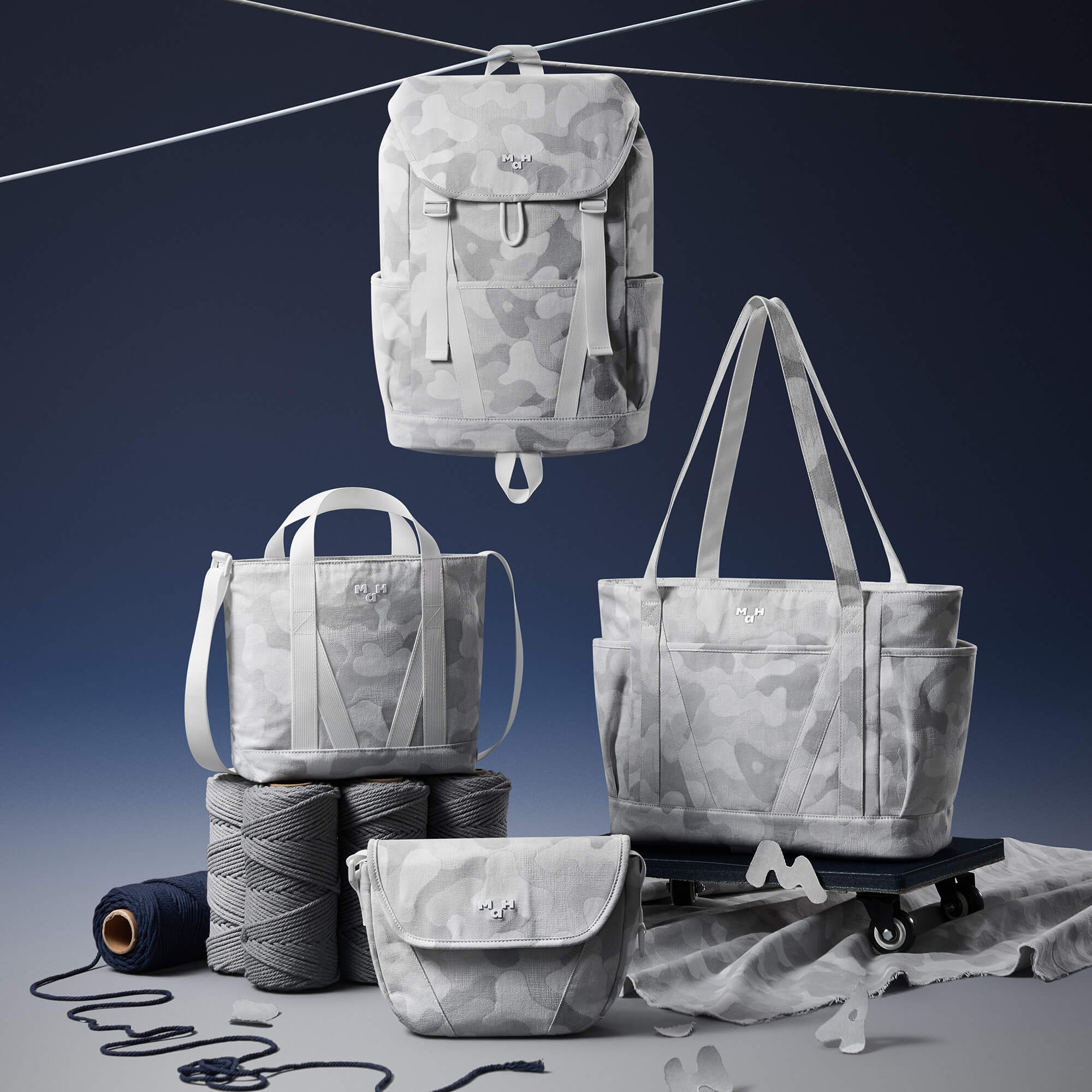 Young Hull Cross | Camouflage Denim Gray