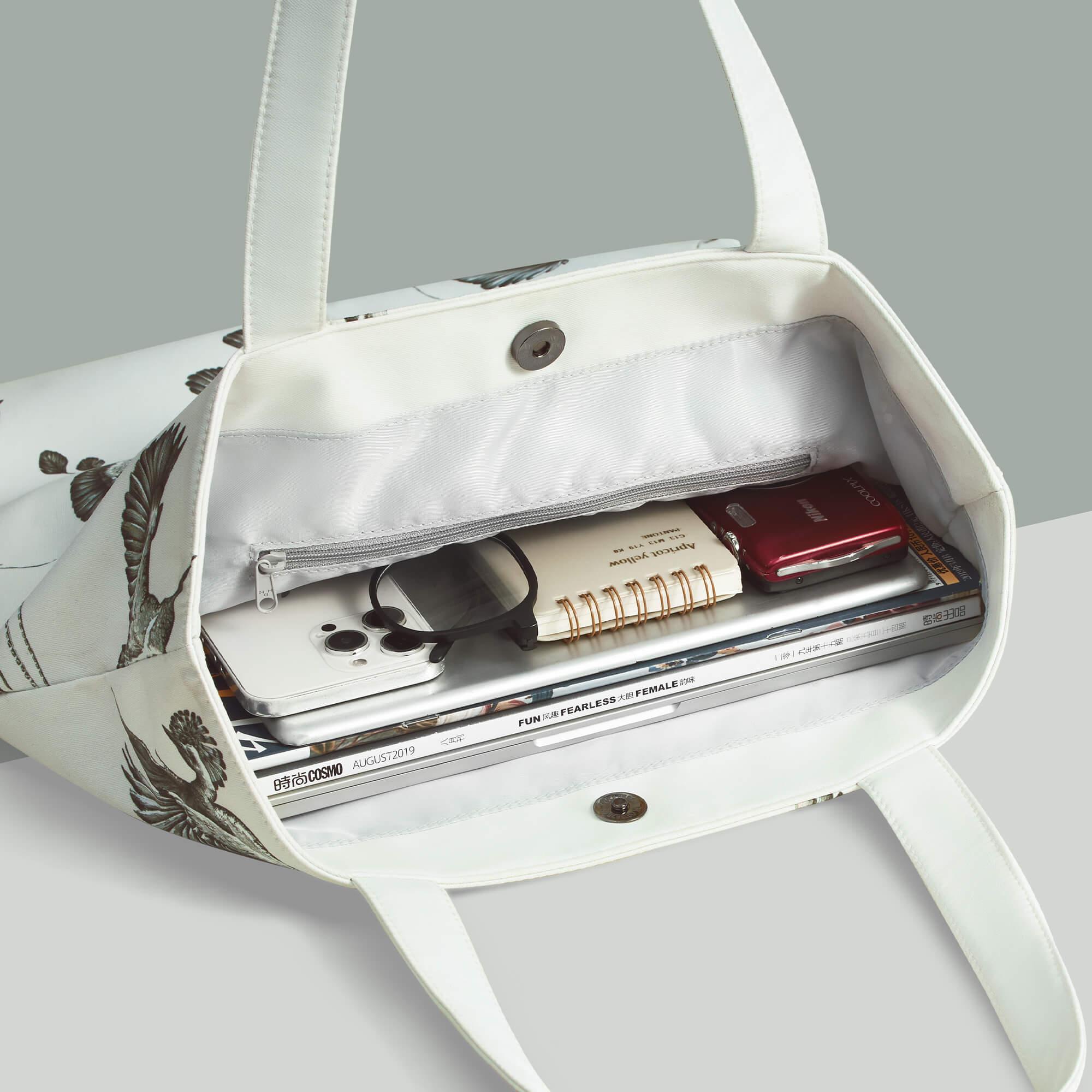 Eagle Printing Canvas Tote Bag