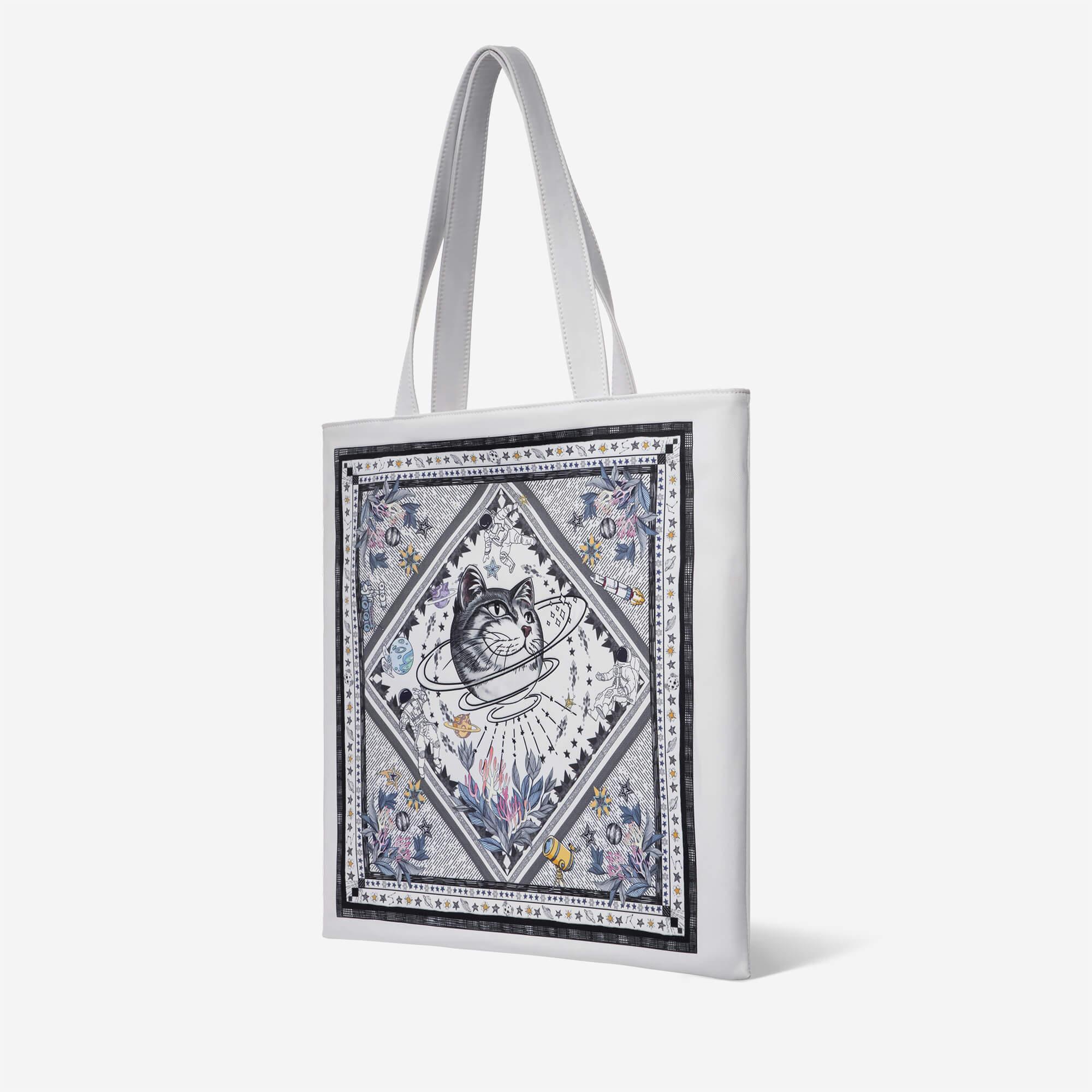 MaH Floral Prints Canvas Tote Bags