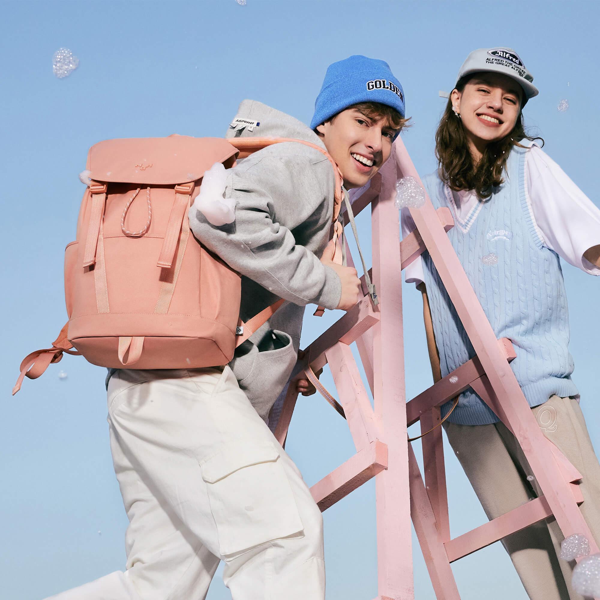 Girls Pink Backpack For Traveling