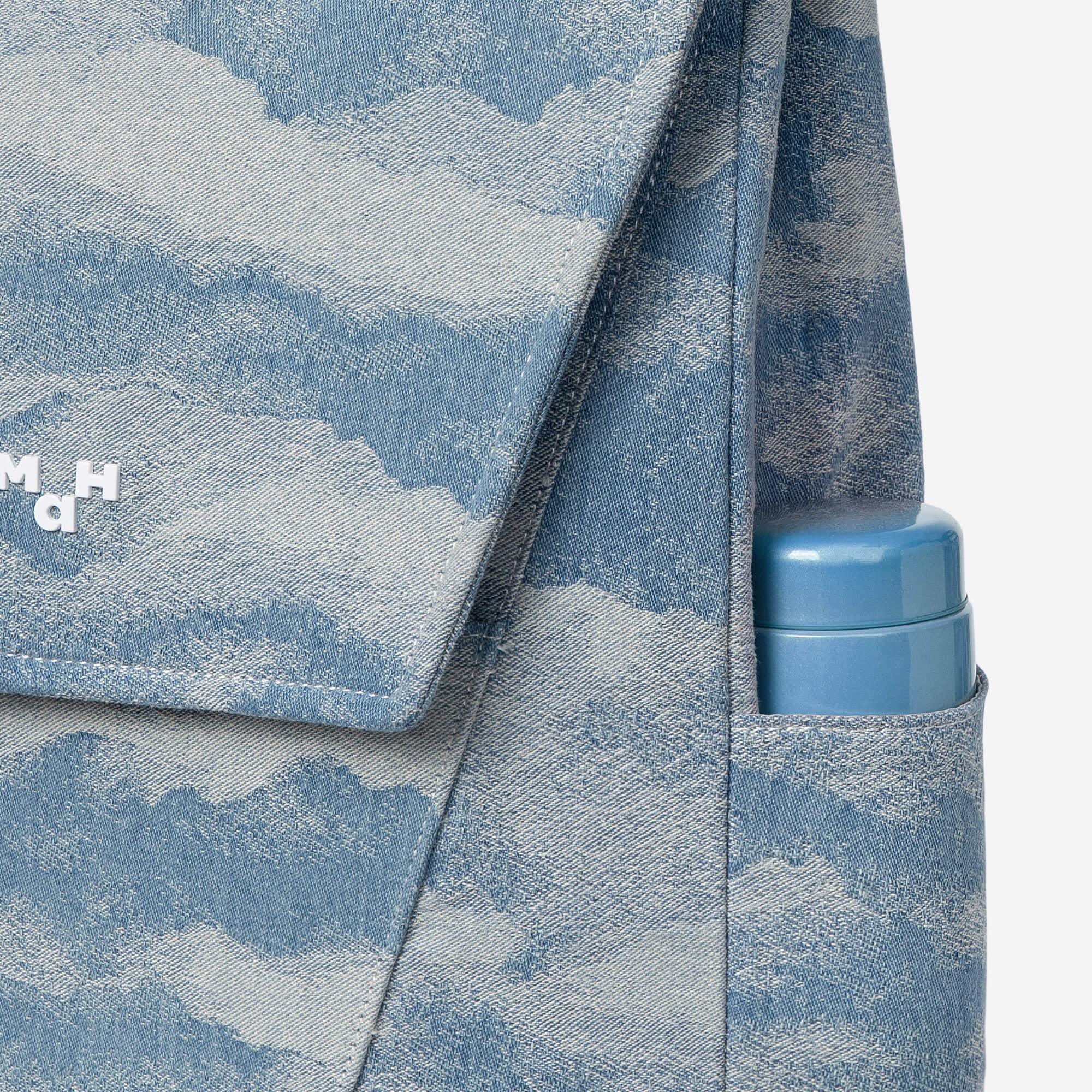 Denim Flap Backpack For School and Travel
