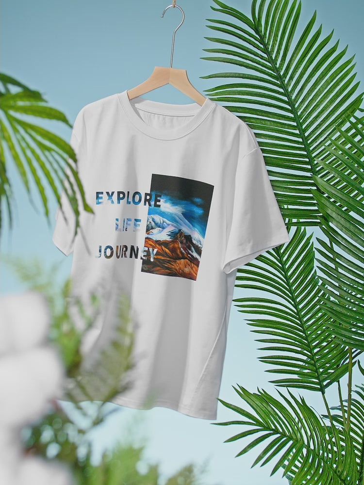 Cotton Loose T Shirt in White