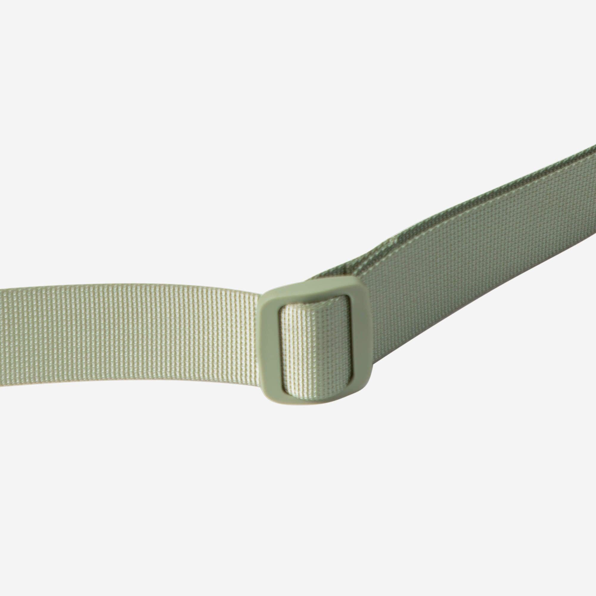 Sage green adjustable strap with plastic buckle for backpack or bag